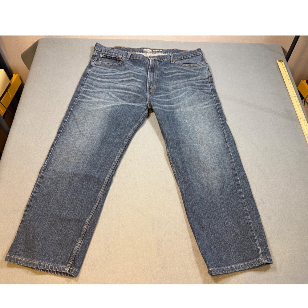 Signature by Levi's Strauss Gold Label Men's Regular Fit Jeans Dark Wash 42x30